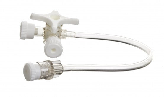 IV Starter Kit with IV extension set with 90 degrees connector