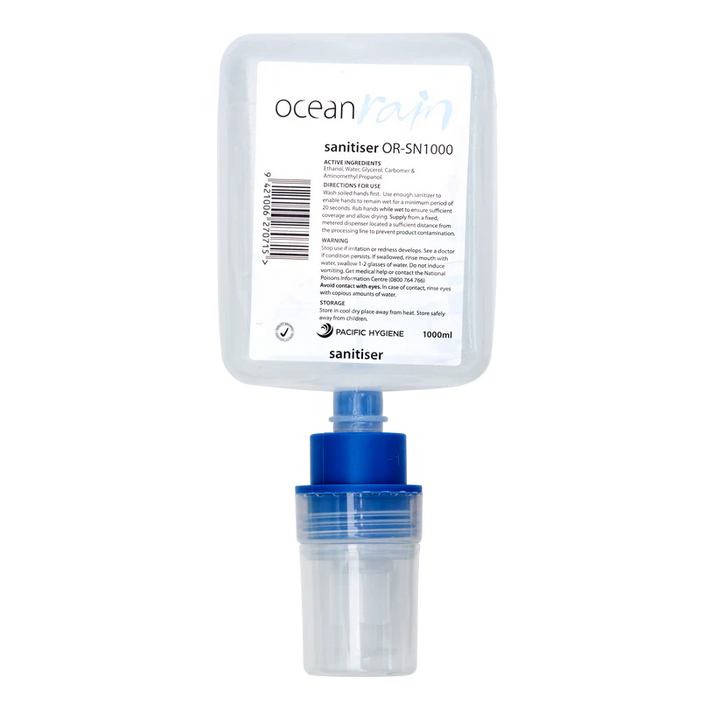 Ocean Rain Hand Sanitiser 1000ml- Excluding Dispenser