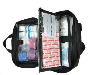 Empty first aid bags, first aid boxes and first aid cabinets